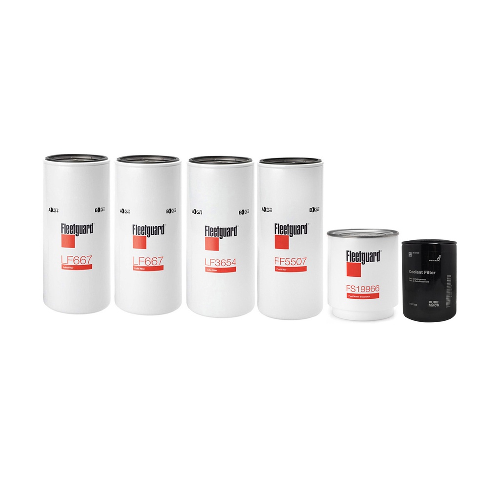 VOLVO OIL CHANGE KIT LF667, FF5507, LF3654, FS19966, 21937298