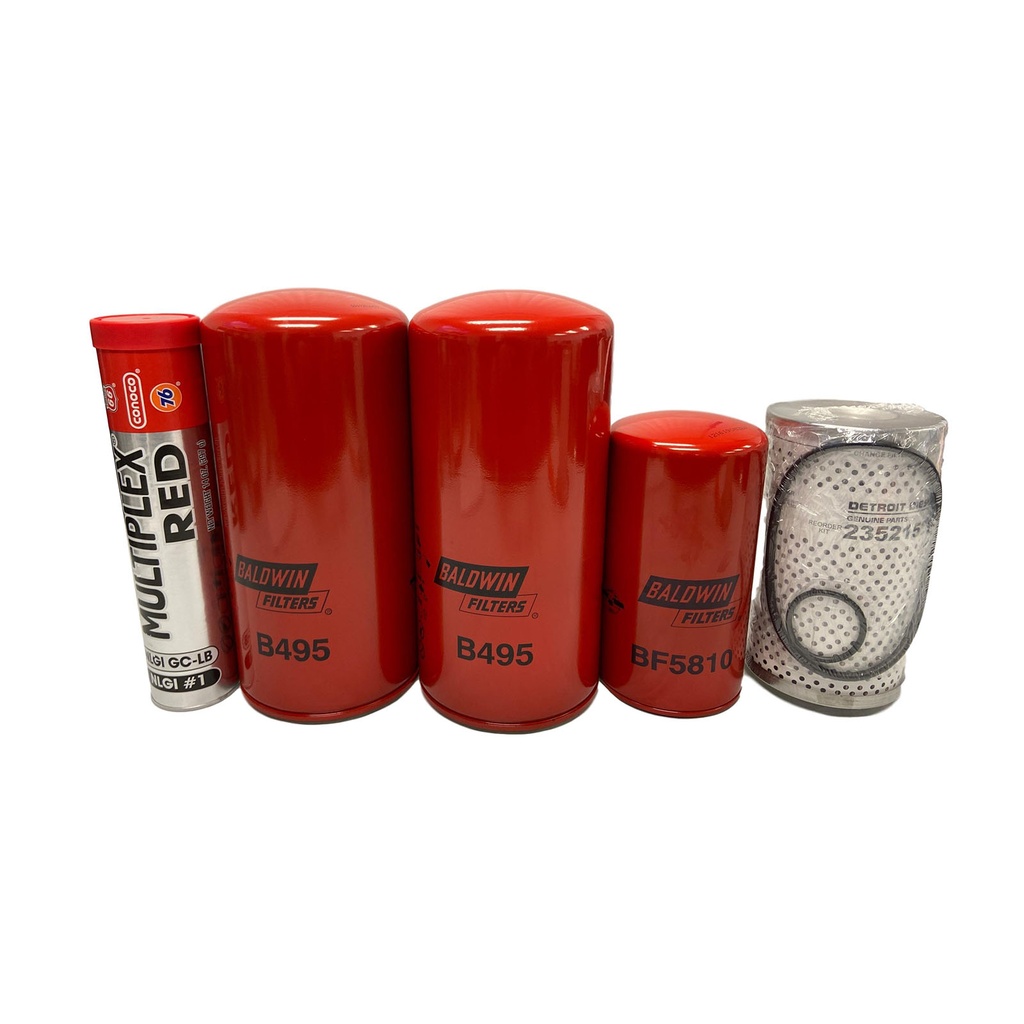 DETROIT OIL CHANGE KIT B495, BF5810, 23521528, FREE GREASE
