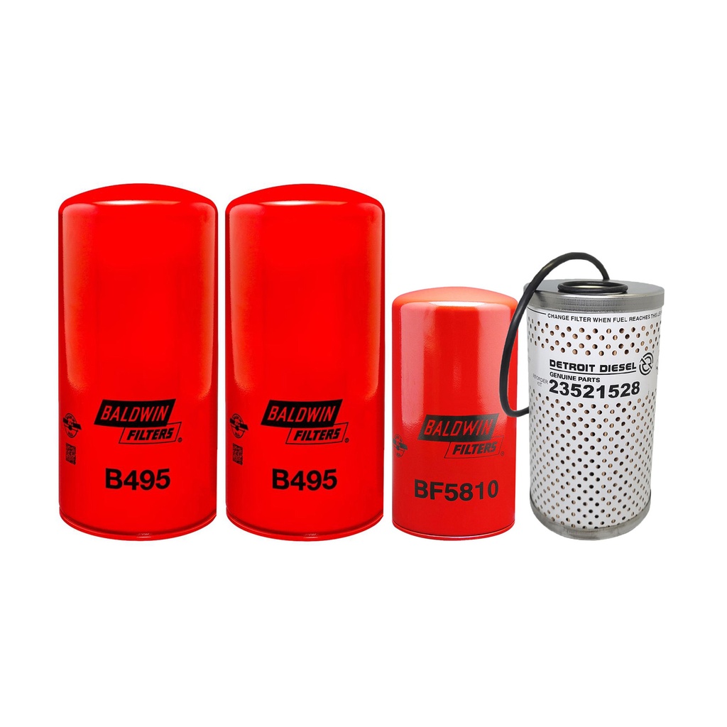DETROIT OIL CHANGE KIT B495, BF5810, 23521528