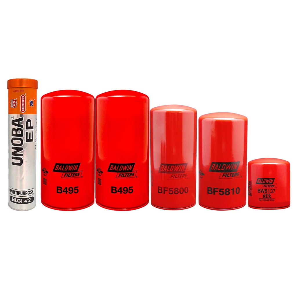 DETROIT OIL CHANGE KIT B495, BF5810, BF5800, BW5137, FREE GREASE