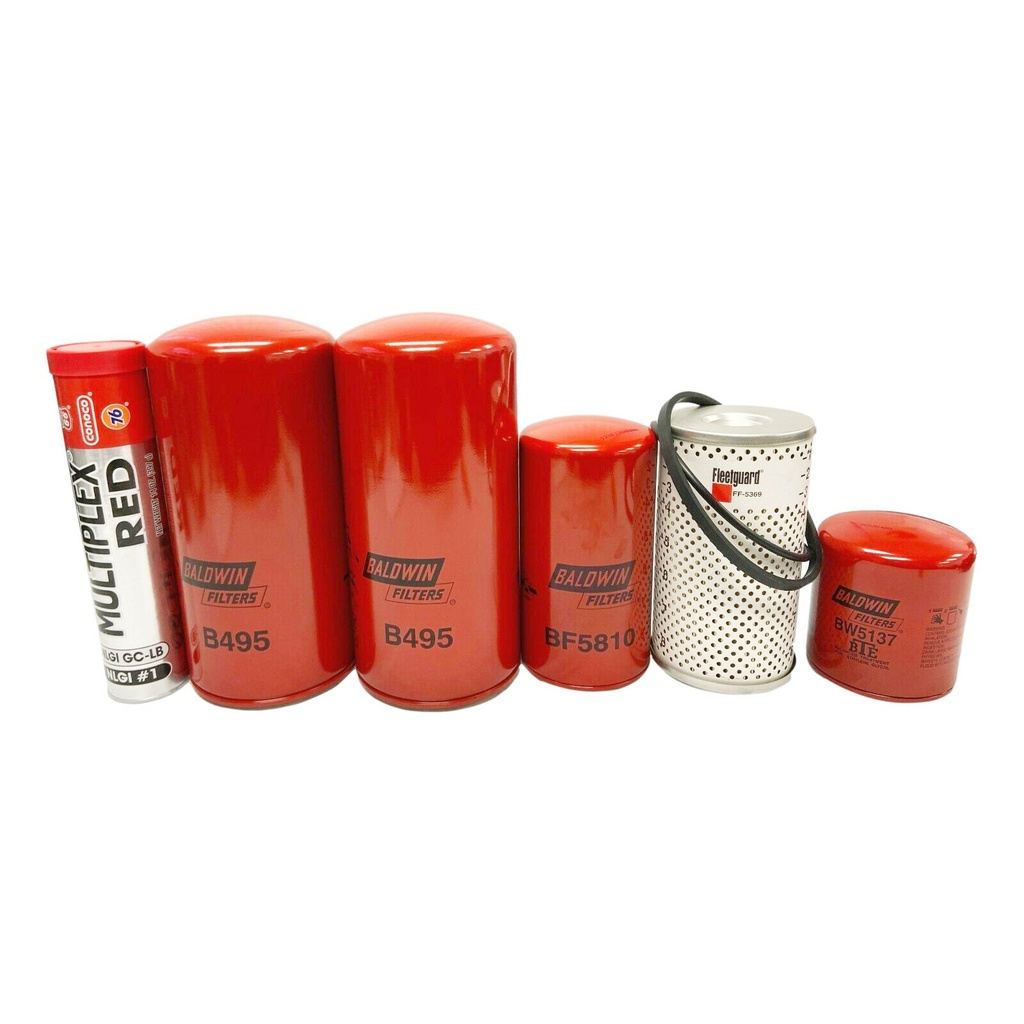 DETROIT OIL CHANGE KIT, B495, BF5810, FF-5369, BW5137, FREE GREASE