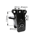 Shackle Hanger LH Hendrickson  MHS641761   20551566