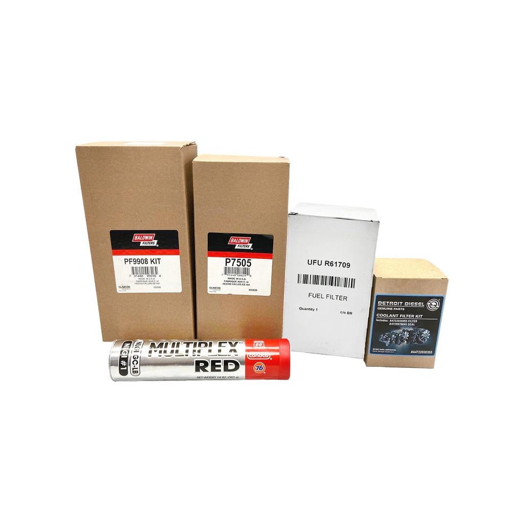 DETROIT OIL CHANGE KIT, P7505, PF9908KIT ,UFU R61709, A4722030355, FREE GREASE