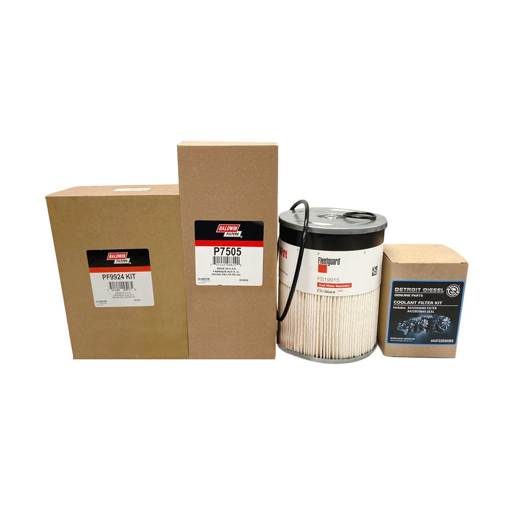 DETROIT OIL CHANGE KIT, P7505, PF9924 KIT, FS19915, A4722030355