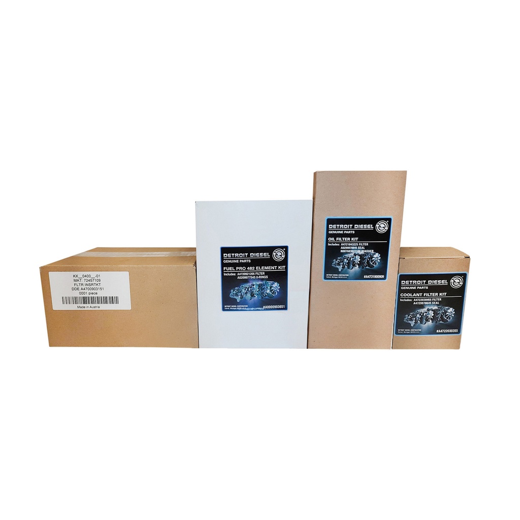 Genuine DETROIT OIL CHANGE KIT A4731800909 A4700903151 A0000903651 A4722030355