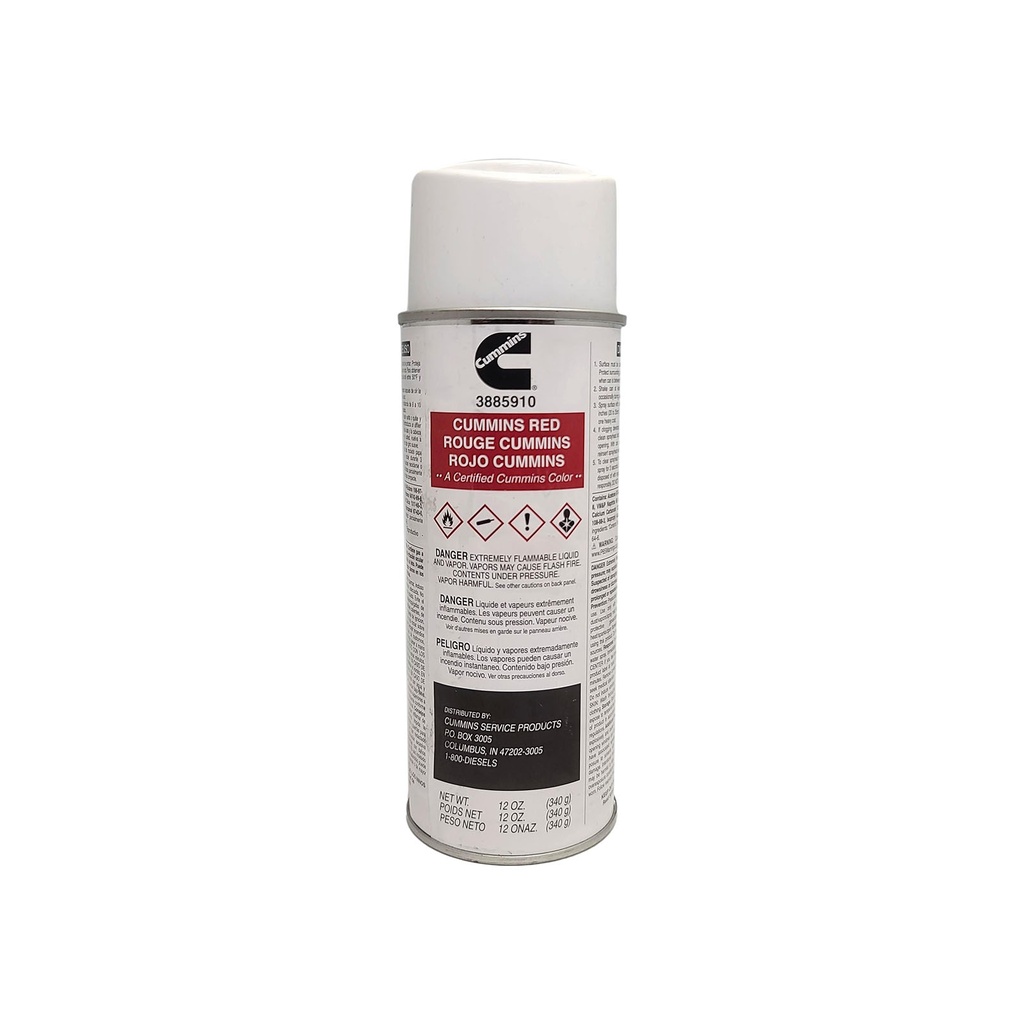 OEM CUMMINS PAINT CAN ISX RED 3885910