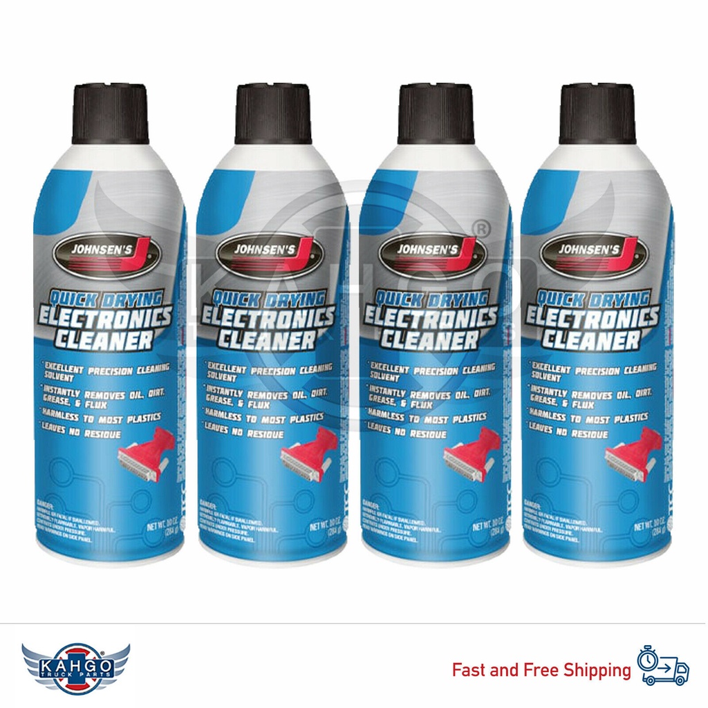 X4 Johnsens TCC-4600 Quick-Drying 10 Oz Electronics Cleaner Precision Spray Can