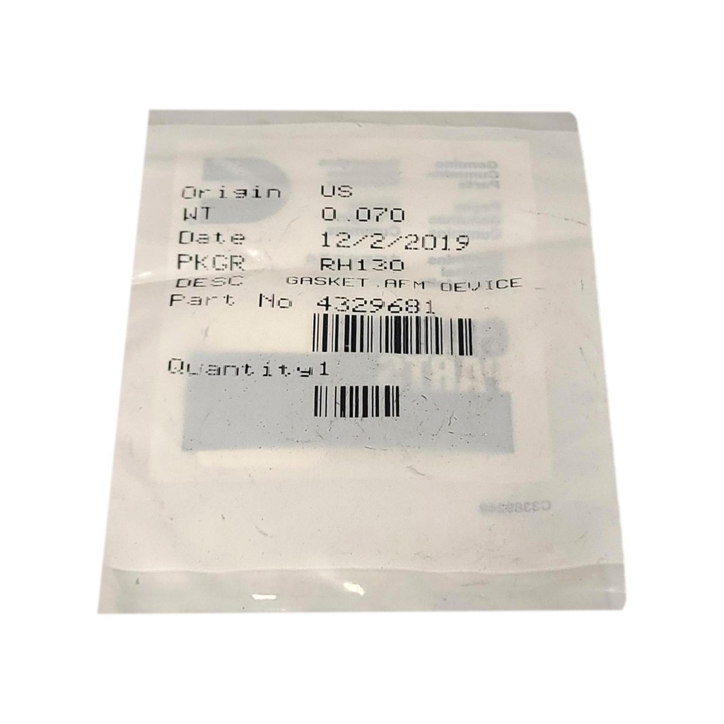 OEM CUMMINS  GASKET,AFM DEVICE  4329681