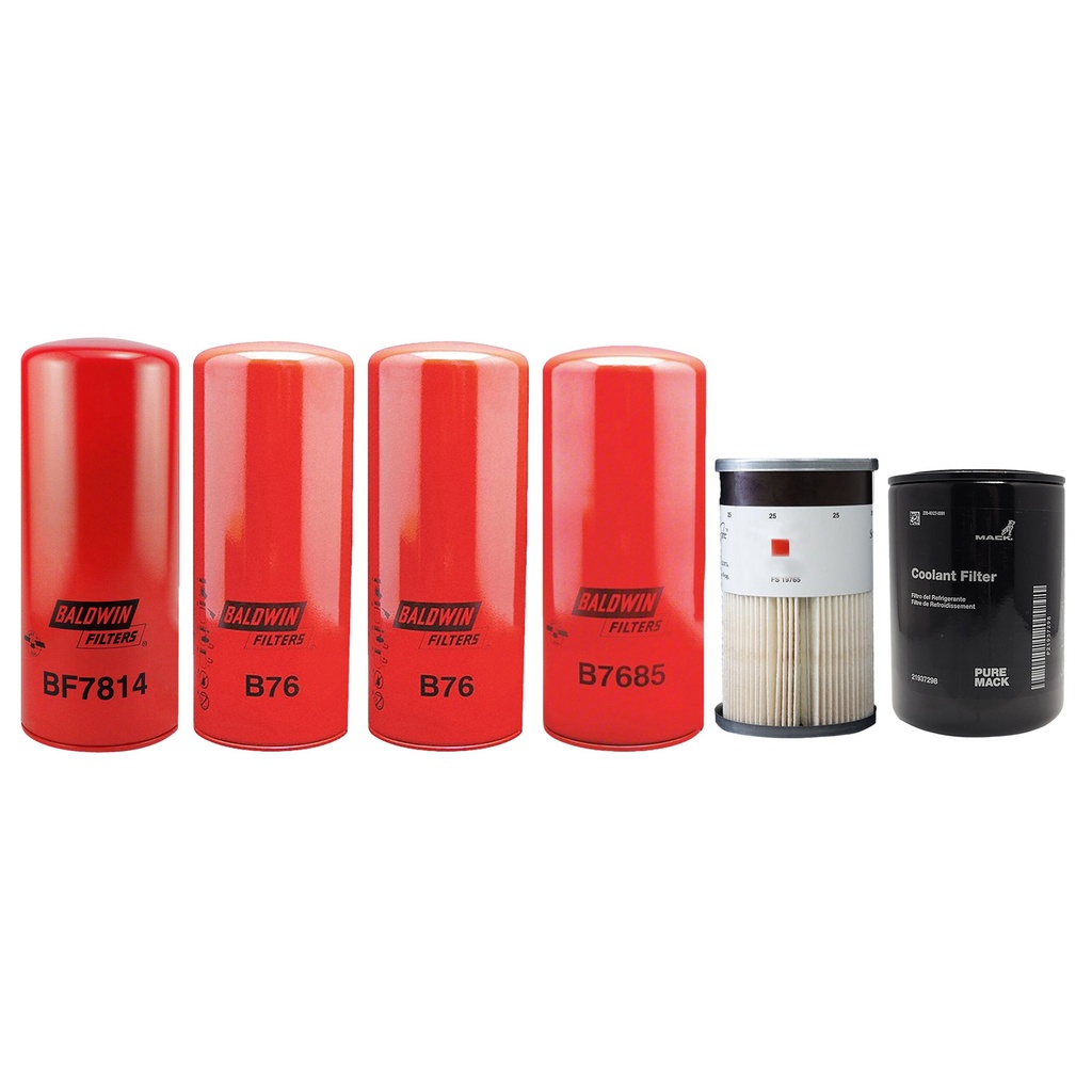 VOLVO OIL CHANGE KIT B76, BF7814, B7685, FS19765, 21937298