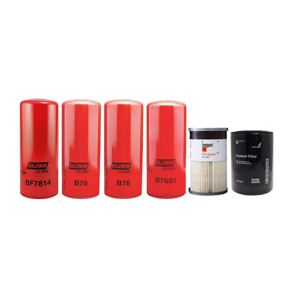 VOLVO OIL CHANGE KIT B76, BF7814, B7685, FS19765, 21937298