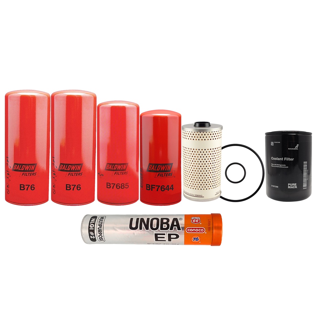 VOLVO OIL CHANGE KIT, B76, BF7644, B7685, PF7744, 21937298 FREE GREASE