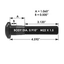 Wheel Stud  201.6142   R0010216 102189 E10216