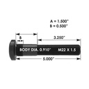 Wheel Stud   201.6144  R0010220 E10220