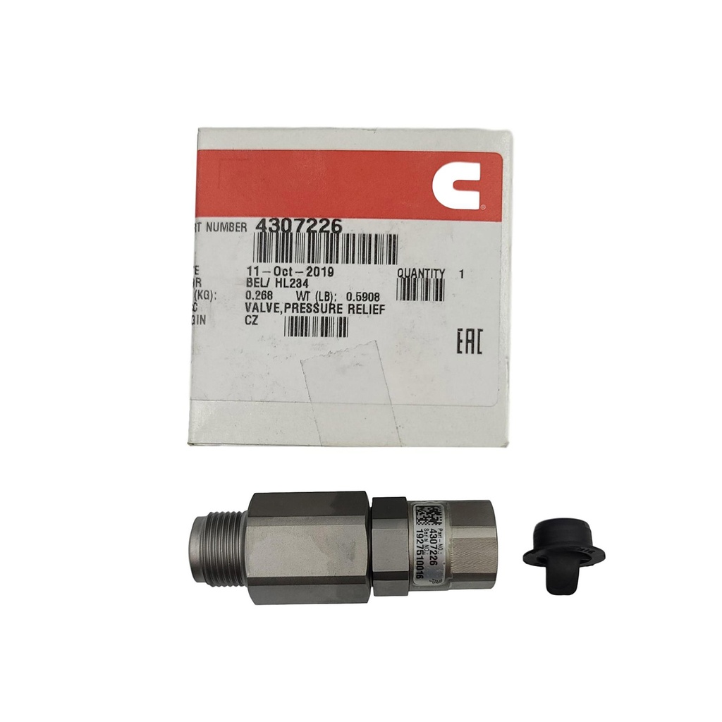 New OEM Genuine Cummins VALVE,PRESSURE RELIEF 4307226