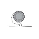 Fuel Cap 3in Non-Vented  572.1024, Volvo VN & VNL  Fuel Cap, 3", Volvo, Non-Locking KG21685, 572.1024,  20770657,  20770657