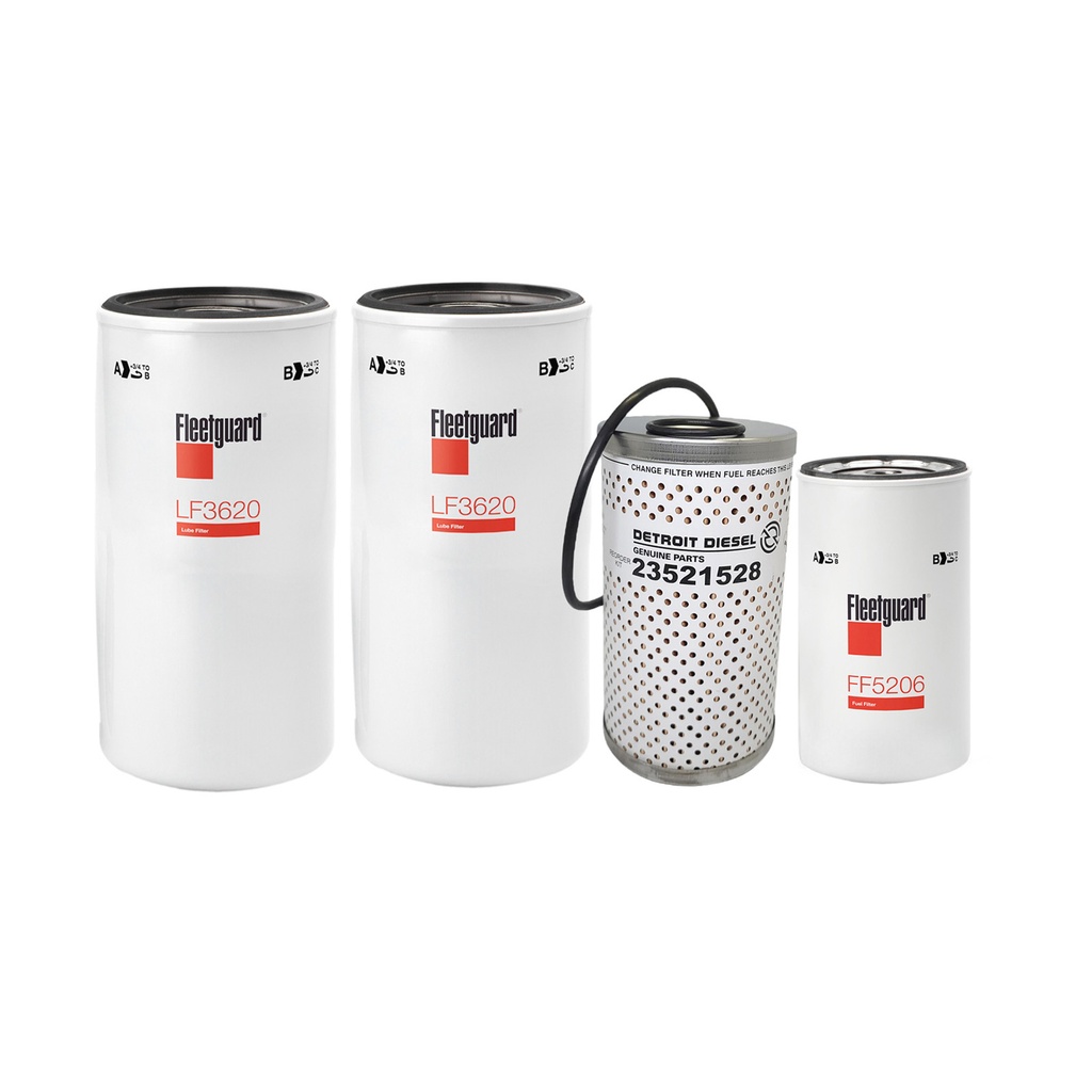 DETROIT OIL CHANGE KIT, LF3620, FF5206, 23521528