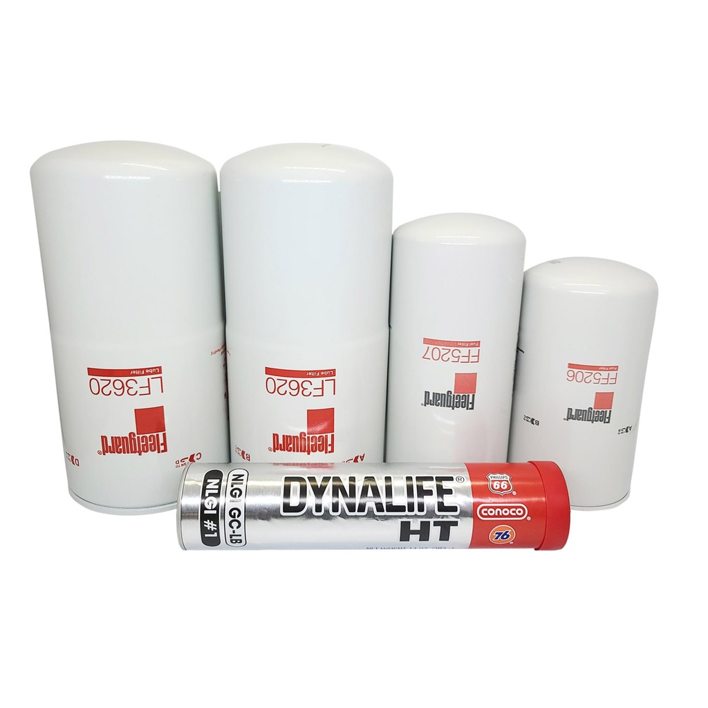 DETROIT OIL CHANGE KIT, LF3620, FF5206, FF5207, FREE GREASE