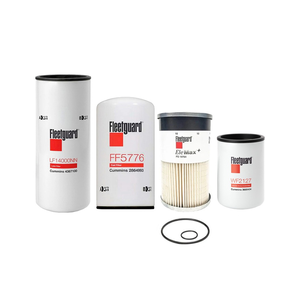 CUMMINS OIL CHANGE KIT LF14000, FF5776, WF2127, FS19764