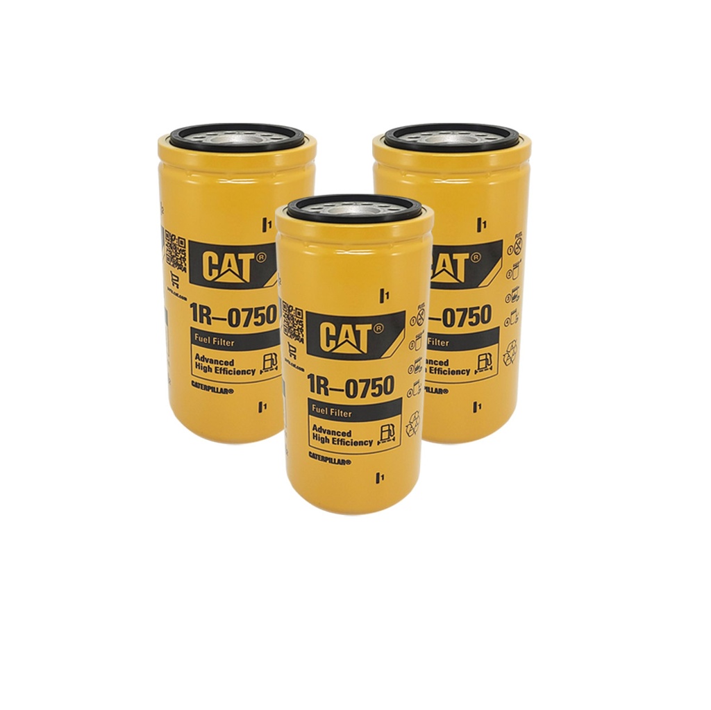 [IV-3HHG-ABFG] CAT 1r-0750 Fuel Filter Duramax Genuine Caterpillar *(PACK OF 3)