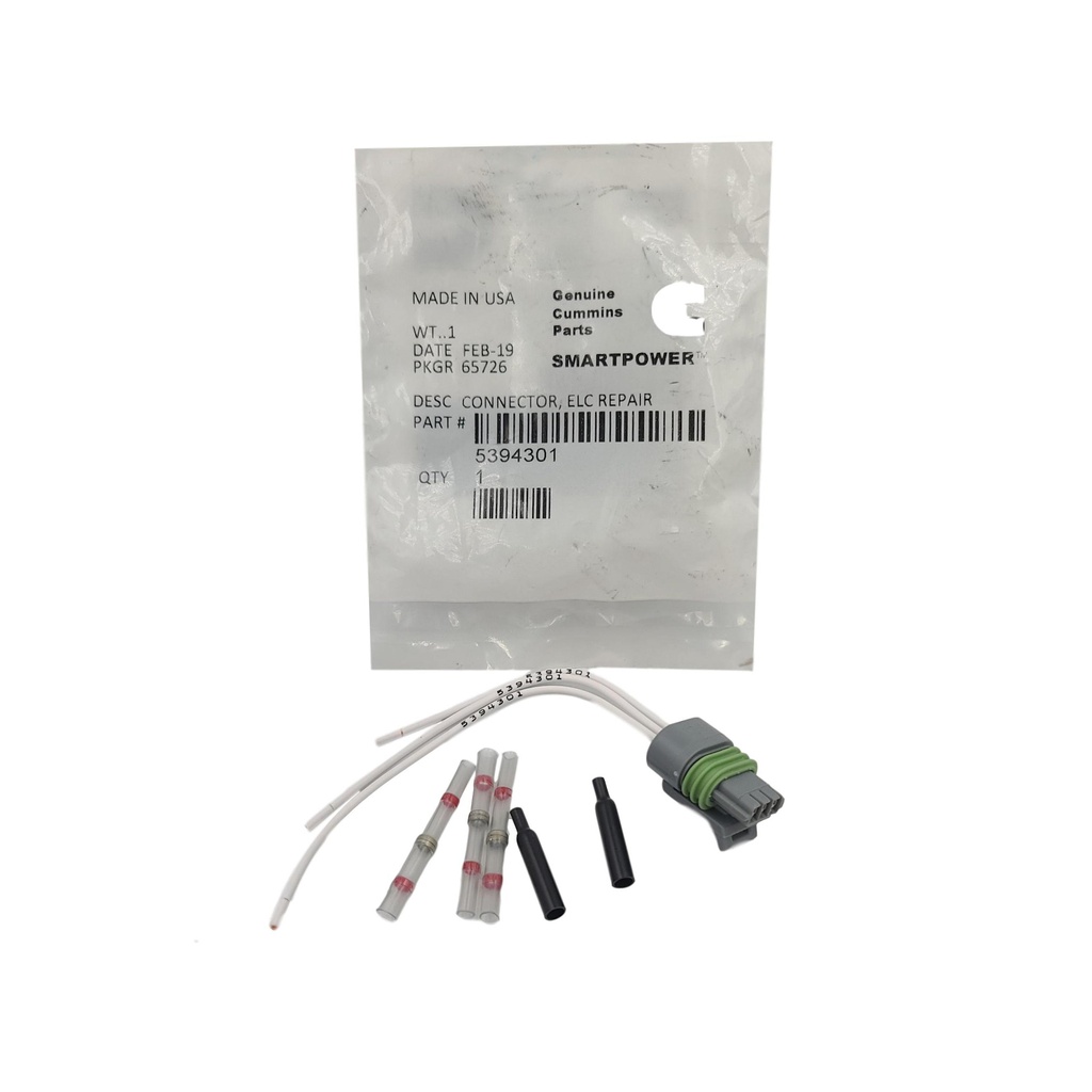 New OEM Genuine Cummins CONNECTOR,ELC REPAIR 5394301