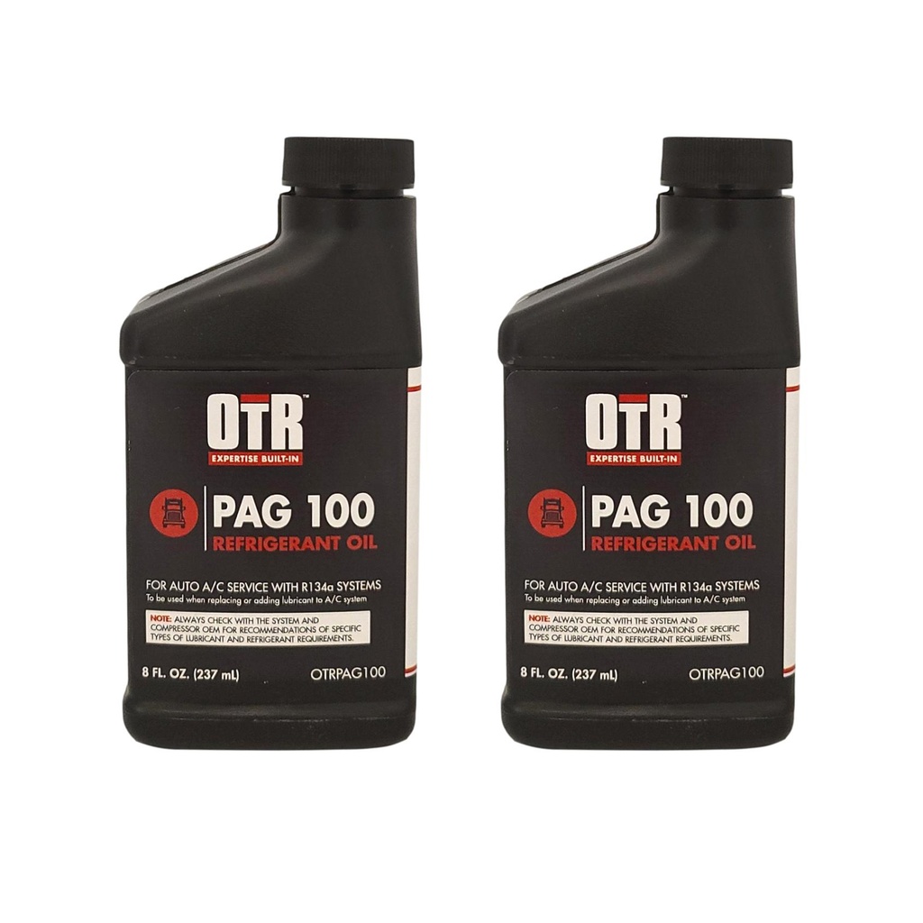 OTR PAG100 AC & Refrigerant Oil R134a 8oz Bottle *(Pack of 2)* | KAHGO ...