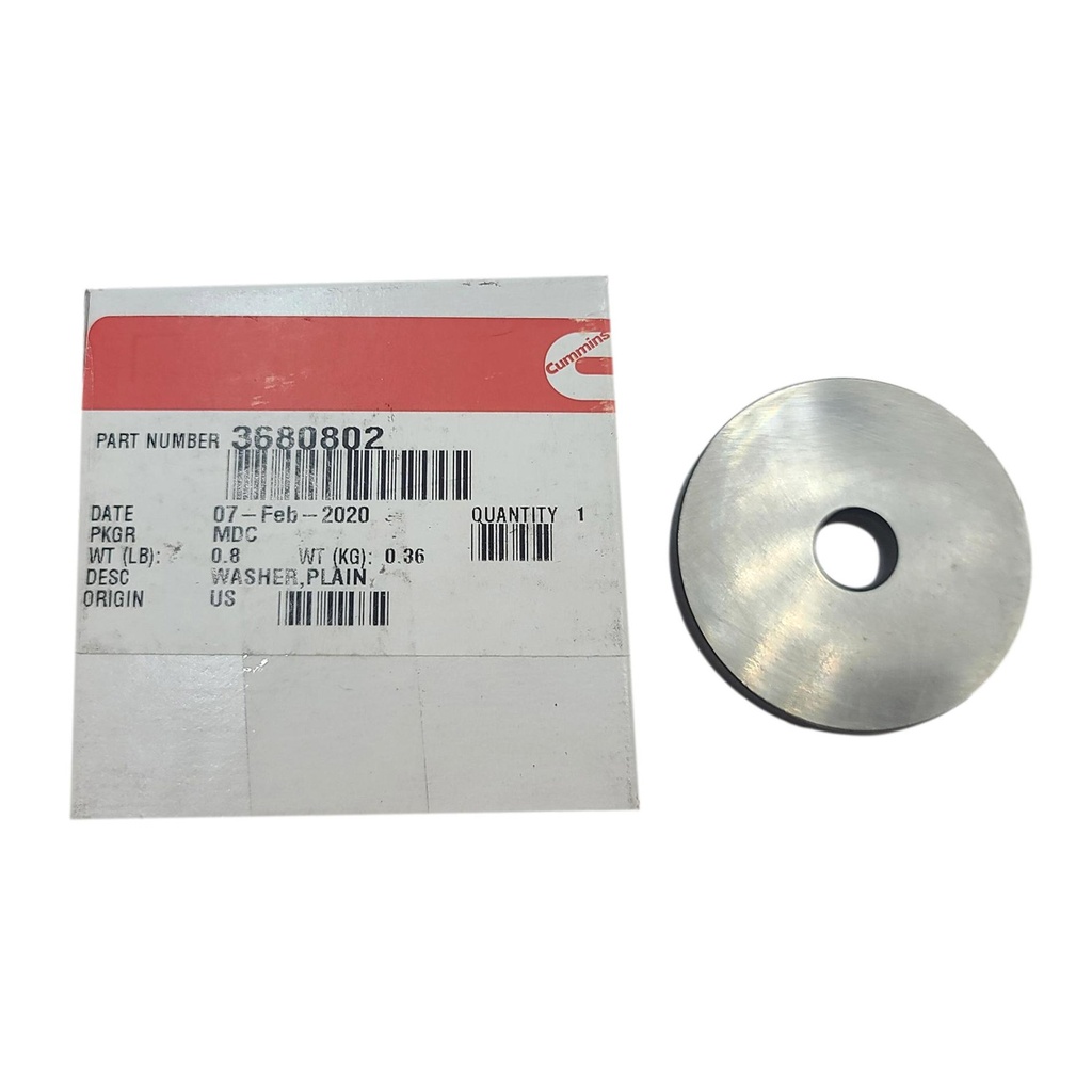 OEM CUMMINS WASHER,PLAIN 3680802
