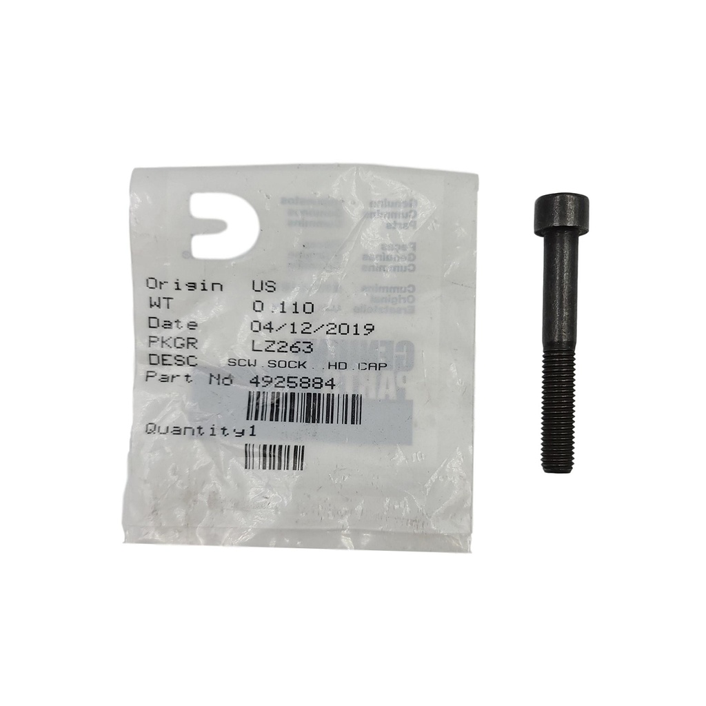New OEM Genuine Cummins SCREW,SOCKET HEAD CAP 4925884