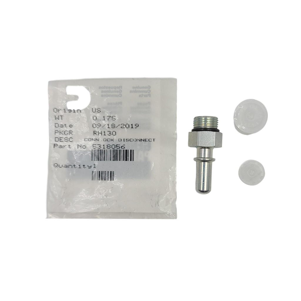 New OEM Genuine Cummins  CONNECTOR,QCK DISCONNECT 5318056