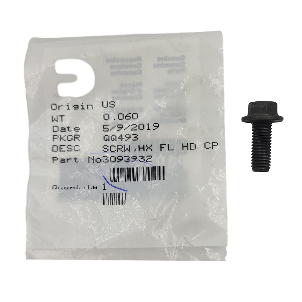 New OEM Genuine Cummins SCREW,HEX FLANGE HEAD CAP 3093932