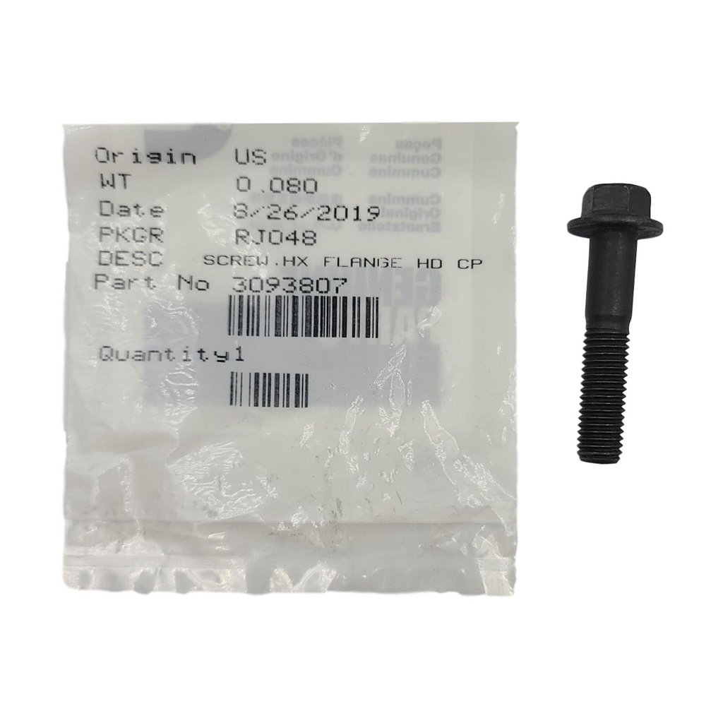 New OEM Genuine Cummins  SCREW,HEX FLANGE HEAD CAP 3093807