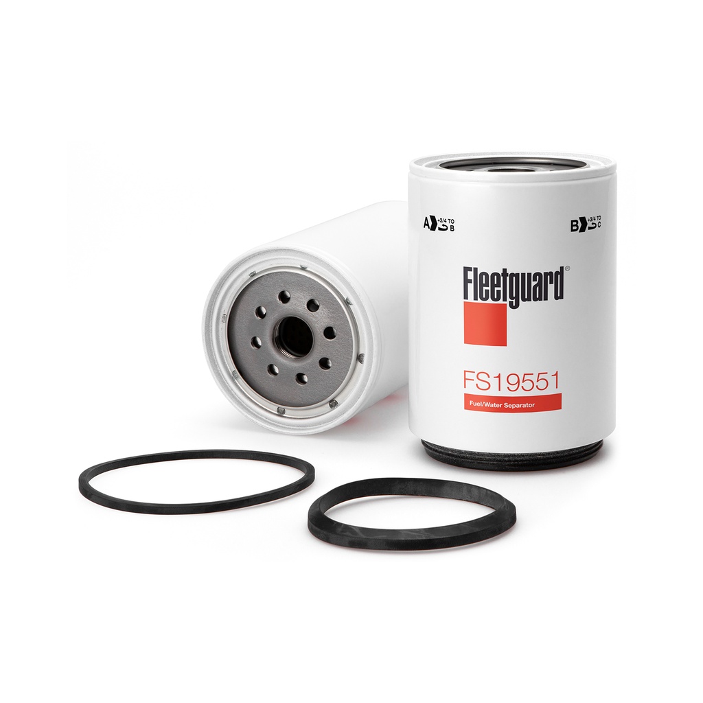 [BF-RK9W-KXYT] Fleetguard Fuel Filter with Water Separator FS19551