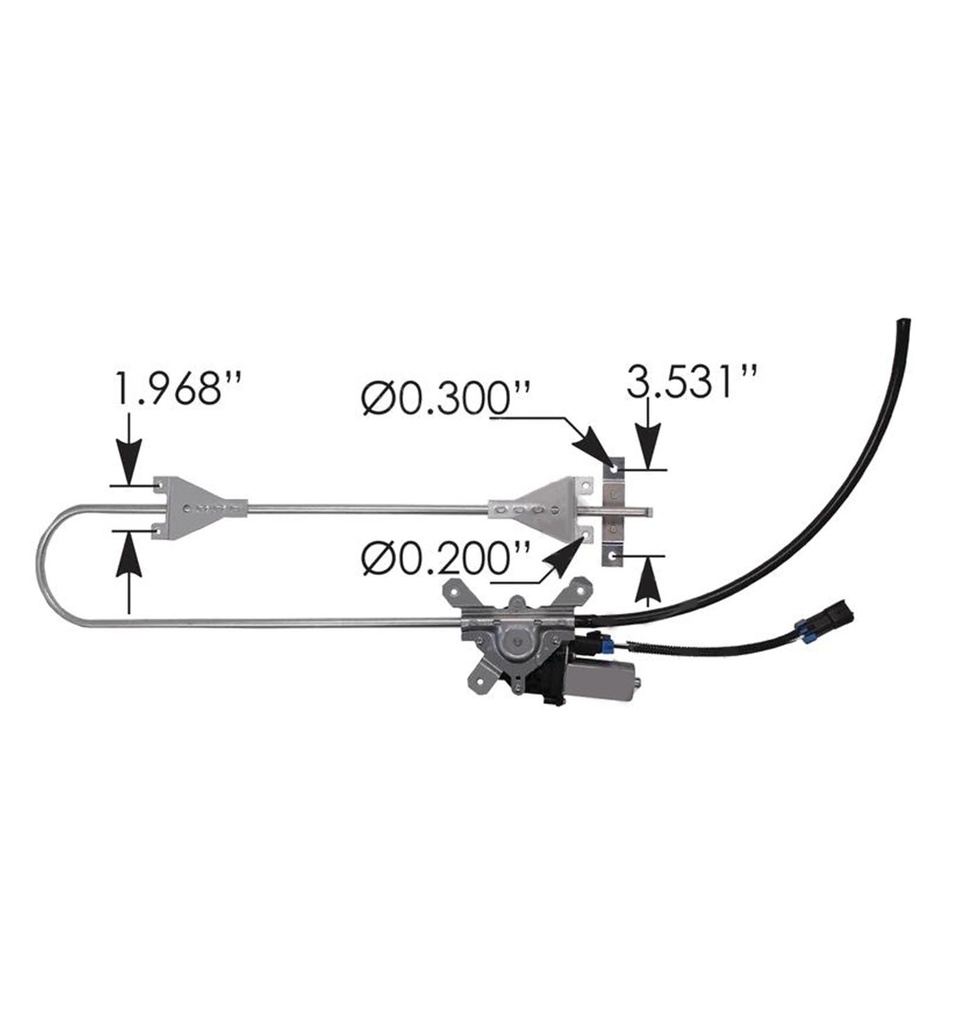 Window Regulator LH Kenworth  HLK2507   R211010
