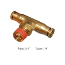 Brass PLC Male Branch Tee 1/4 X 1/4in  177.13B724B  1872X4X4S 172PMT44 PL13724B