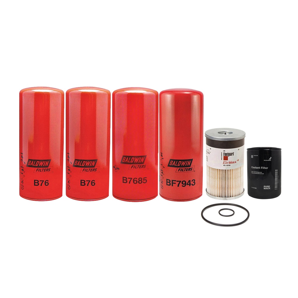 VOLVO OIL CHANGE KIT, B76, B7685, BF7943, FS19765, 21937298