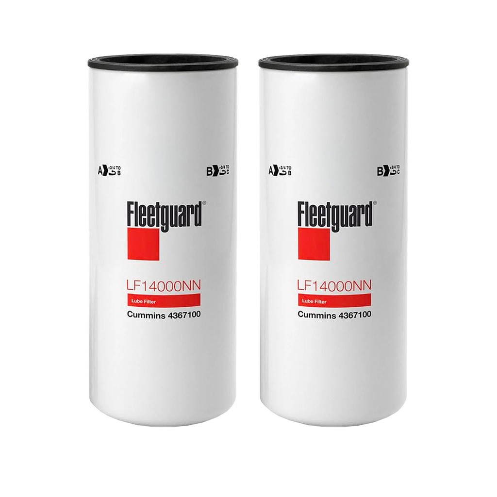 [DZ-X9FD-20QK] FleetGuard Oil Filter LF14000NN  4367100 *(PACK OF 2)*