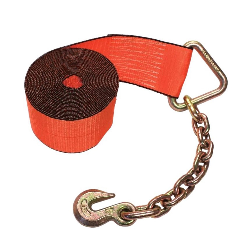 Chain Hook Winch Strap-HD 4in X 27FT   573.D427CH-HD