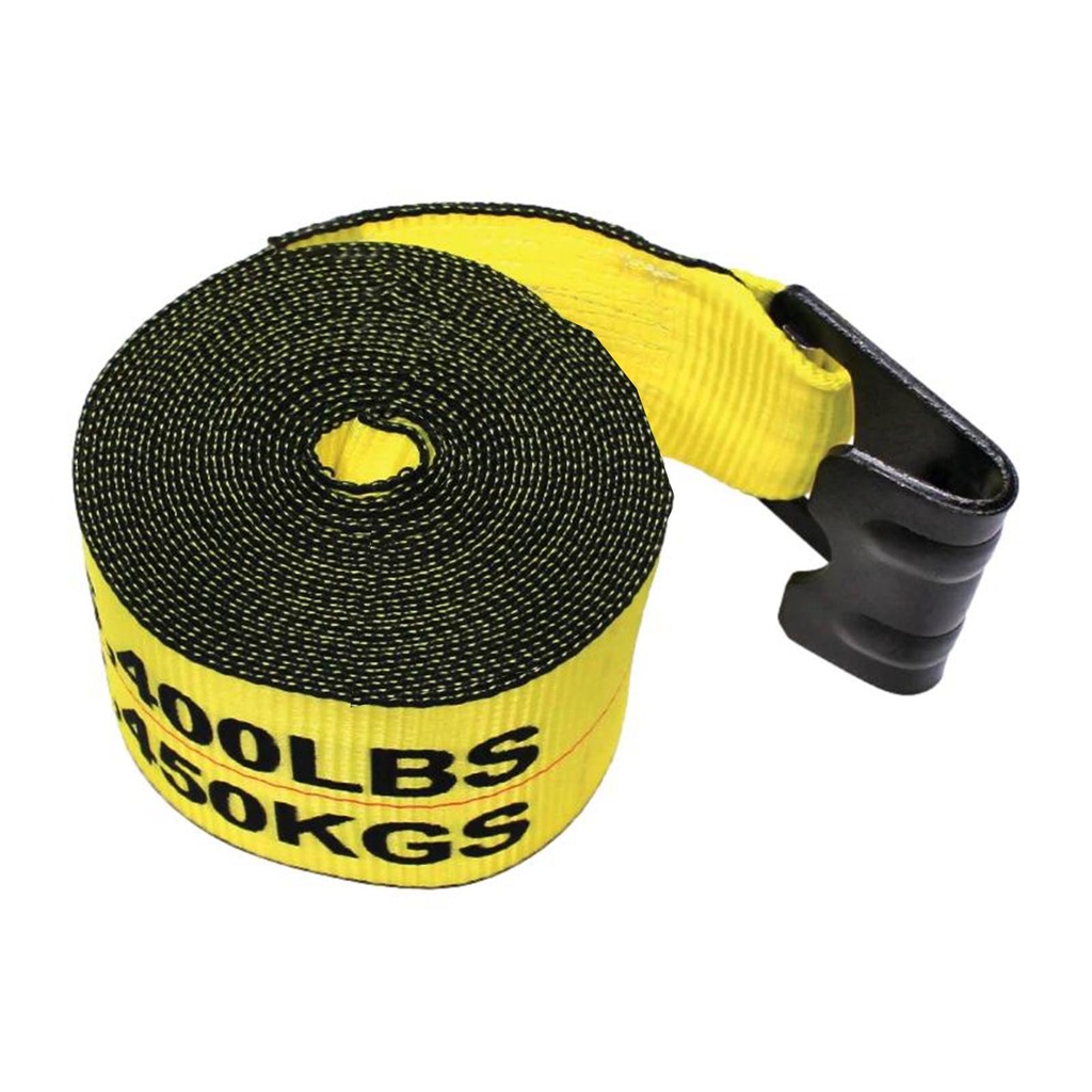 Flat Hook Winch Strap 4in X 27FT   573.D427FH