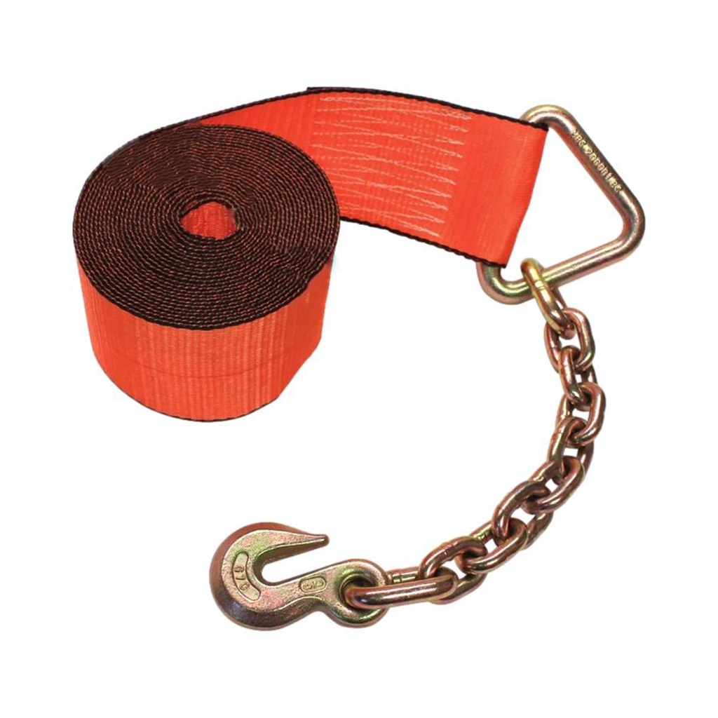 Chain Hook Winch Strap-HD 4in X 30FT   573.D430CH-HD