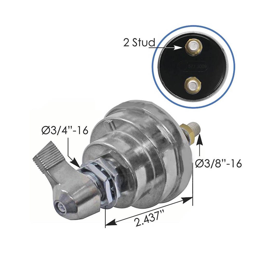Master Disconnect Switch On-Off 577.3009 BE20068 BA22250 422696 191045 090104