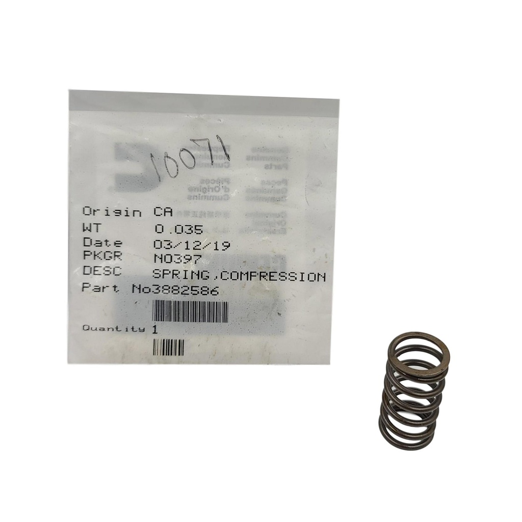 New OEM Genuine Cummins SPRING,COMPRESSION 3882586
