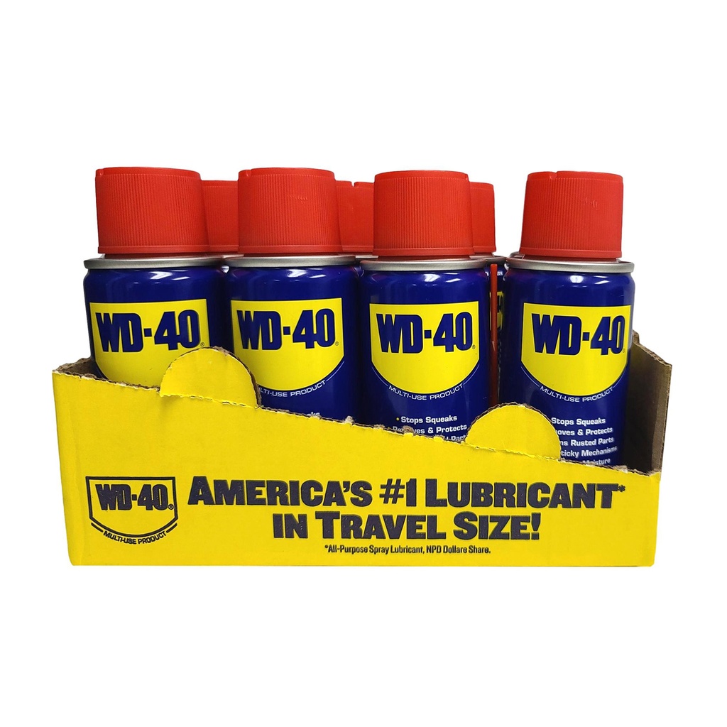 12 CANS WD-40 3 OZ HANDY CAN SPRAY MULTI PURPOSE LUBRICANT 49000