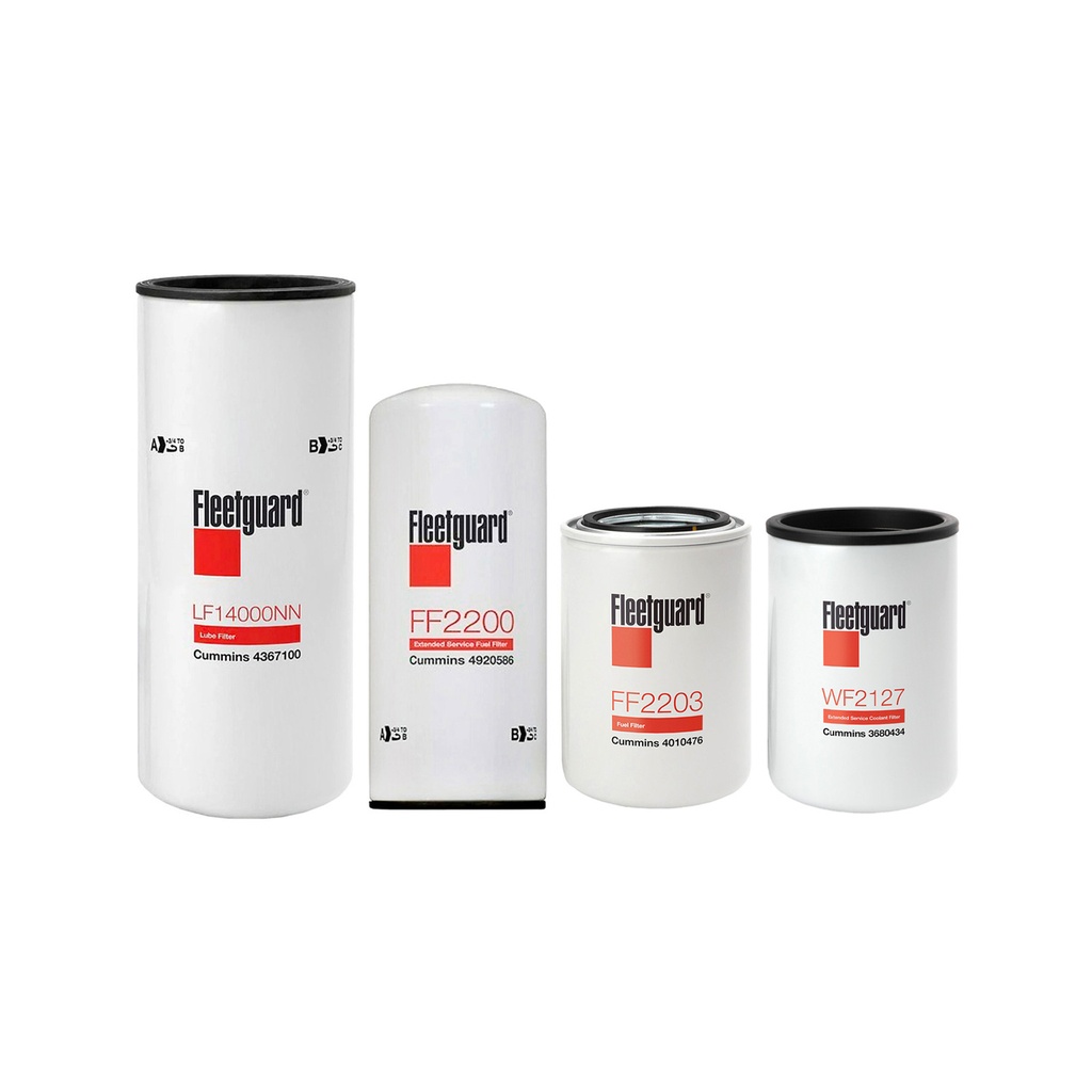 CUMMINS OIL CHANGE KIT LF14000, FF2200, FF2203, WF2127