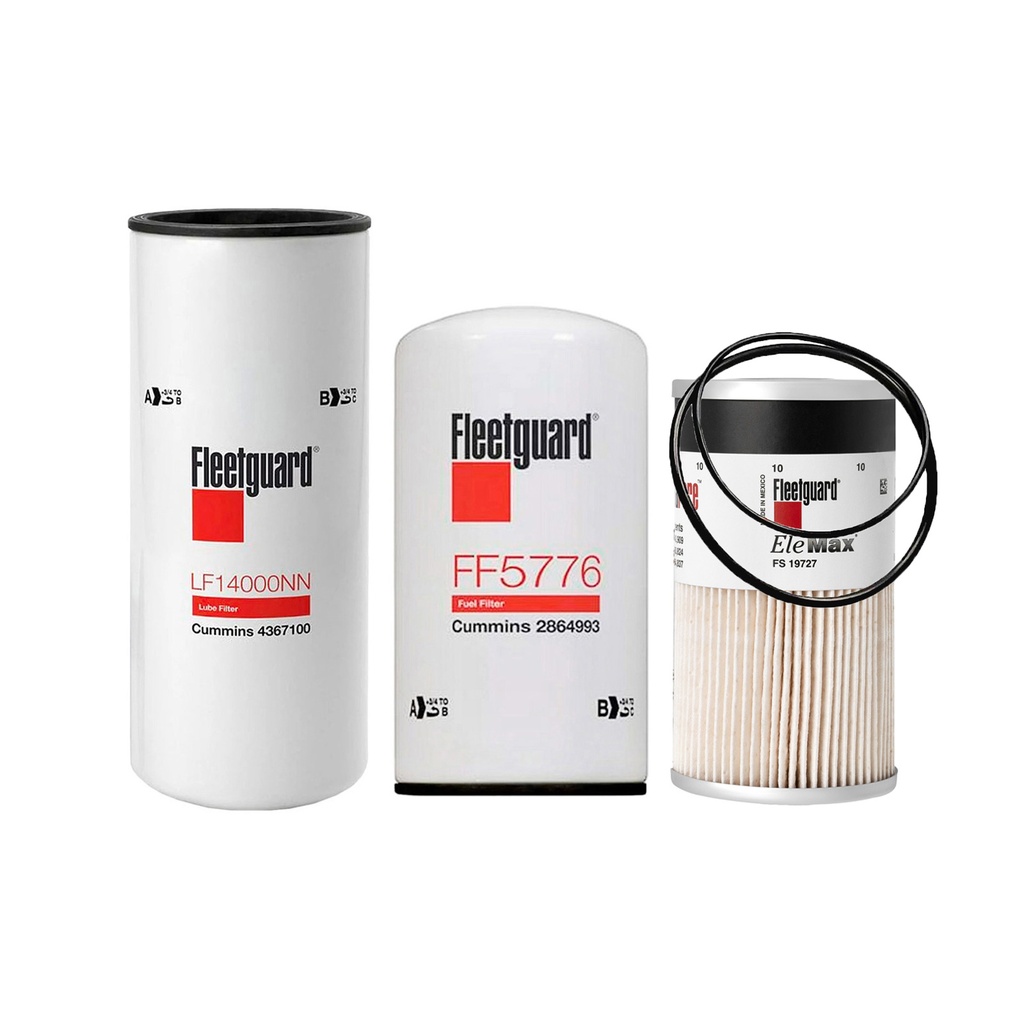 [B1-YQ9R-YA0D] CUMMINS OIL CHANGE KIT LF14000, FF5776, FS19727