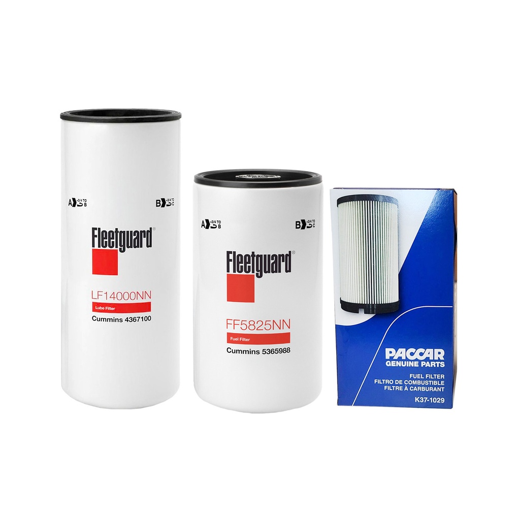 CUMMINS OIL CHANGE KIT LF14000, FF5825, K37-1029