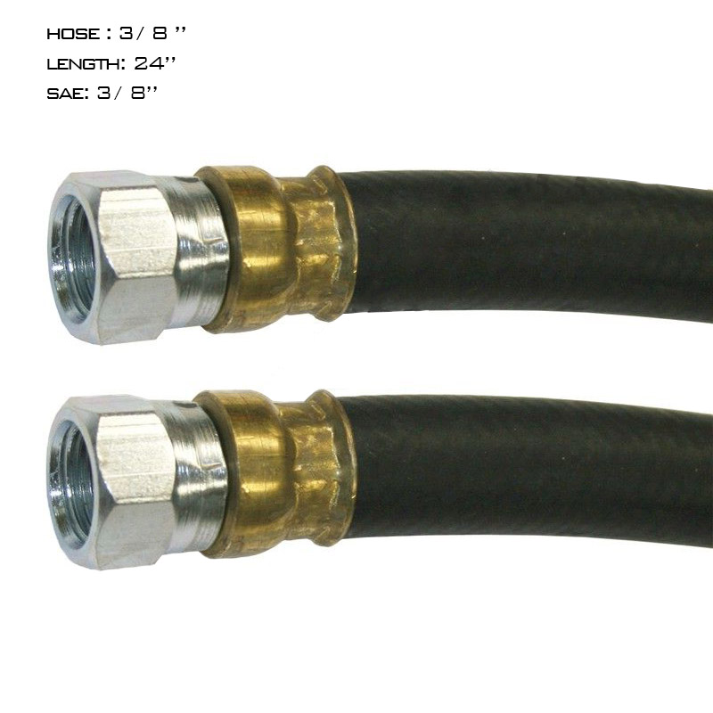 Air Hose Assy 3/8in 3/8in SAE Swl-24in L  177.7424 16145SW24