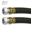 Air Hose Assy 3/8in 3/8in SAE Swl-24in L  177.7424 16145SW24
