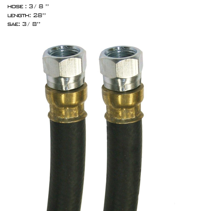 Air Hose Assy 3/8in 3/8in SAE Swl-28in L   177.7428 16145SW28