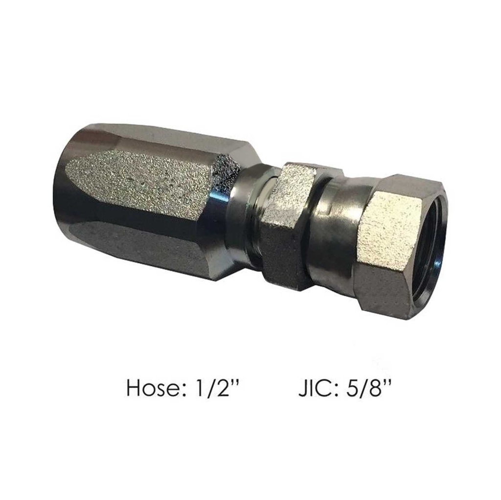 Hose End 1/2in X 5/8in JIC Female 177.7721010  	206201010