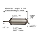 Tailgate Air Cylinder 177.AC35827 100136