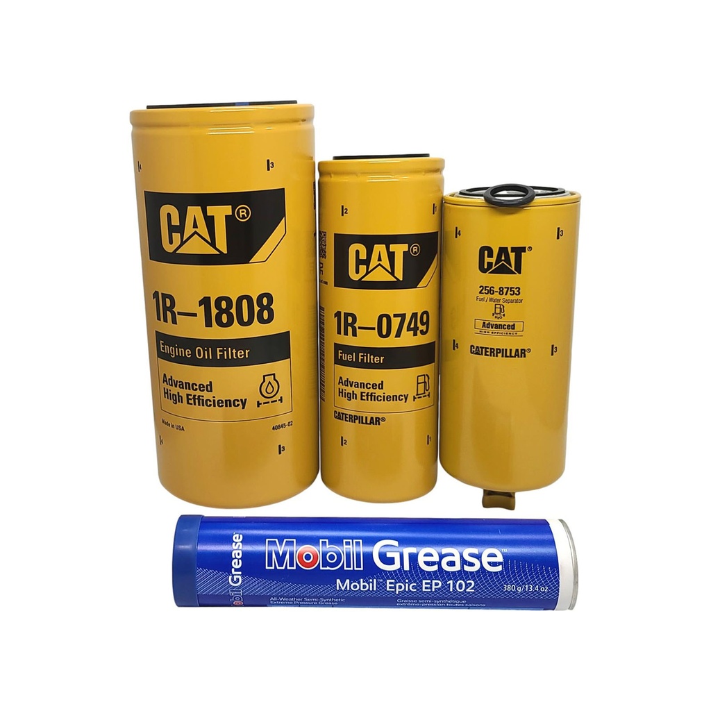 CAT ENGINE OIL CHANGE KIT 1R-1808, 1R-0749, 256-8753, FREE GREASE